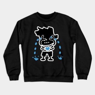 Crying Zombie Boy Crewneck Sweatshirt